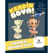 Paiplayshop Ballerina Cappuccino Figürü - Boyama Seti ve Ballerina Cappuccino Figürü