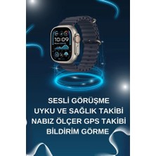 Nevamel Akıllı Saat Bluetooth Bağlantılı Nfc ve Gps Uyumlu Nabız Ölçer Sesli Görüşme