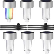 Sb Shopping PM-26962 Metal Gövdeli Dc 5V Rgb Solar Balkon-Havuz-Bahçe Lambası (6'lı Paket)