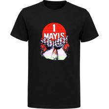 Efendioğlu Design Logo 1 Mayıs Işçi Emekçi ve Dayanışma Bayramı Baskılı T-Shirt