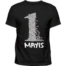 Efendioğlu Design Büyük 1 Yazılı 1 Mayıs Işçi Emekçi ve Dayanışma Günü Baskılı Pamuklu T-Shirt
