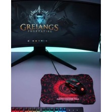 Hobilinka Gaming Mouse Mousepad Seti 3 Dpı Ayarı ve LED Işıklı Ergonomik Yapı
