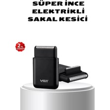 Sb Shopping Elektrikli Tıraş Makinesi Çift Başlıklı Ince Tasarım