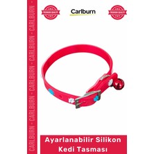 Carlburn #petshop Yumuşak Konforlu Ayarlanabilir Şık Dayanıklı Su Geçirmez Esnek Hafif Silikon Kedi Tasması