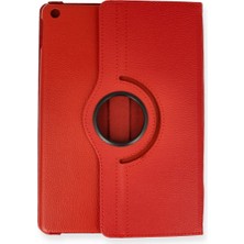 Uravas Store Ipad Pro 13 (2024) Kılıf 360 Tablet Deri Kılıf - Kırmızı