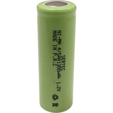 Uravas Store Sertec - 1.2V 1300 Mah - 4/5AA- Ni-Mh Şarjlı Pil - (Başsız / Flat Head)