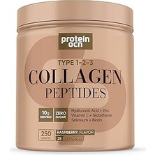 Uravas Store Proteinocean Collagen Kolajen Ahududu 6 Vitamin Ilaveli Tip 1,2,3 250G 25 Servis
