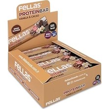 Uravas Store Fellas Protein Bar, Vanilyalı ve Kakaolu, 32GR x 12 Adet