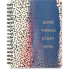Uravas Store Compendium'dan Wire-O Not Defteri: Good Things Start Here - 192 Çizgili Sayfa
