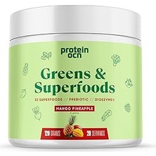 Uravas Store Proteinocean Greens &amp; Superfoods Mango Pineapple 120G 20 Servis