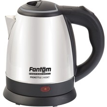 Fantom Pro Kettle KT2400 Profesyonel Çelik Su Isıtıcısı 1.2 Lt Otel Tipi Gizli Rezistans