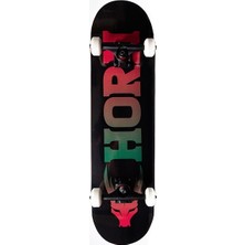 Horn Skateboards Horn 8.0 ClassicLogo Rasta Profesyonel Kaykay 7 Ply Canada Maple Özellikli