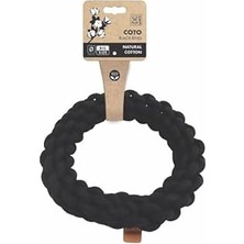 Uravas Store -Pets Coto Black Ring 25CM Örgü Halka Oyuncak