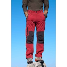 High Mountain Nepal Pantolon Erkekler İçin Kırmızı Antrasit Renkli Bambu Kumaşlı Dağcılık Rahatlığı