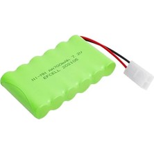 Renas Store Efcell 7.2 Volt 700MAH Ni-Mh 2 Pin Tamiya Soketli 6'lı Oyuncak Araba Pili