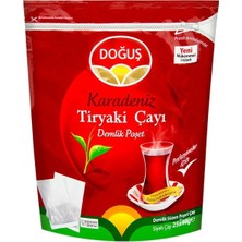 Doğuş Çay Doğuş Karadeniz Tiryaki Jumbo Demlik Poşet Çay 40 gr 25'li Sade ve Hafif Bergamot Aromalı