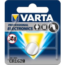 Varta 3V Lithium Düğme Pil CR1620 1 Adet 6620101401 Tek Kullanımlık Uzun Ömürlü Pil