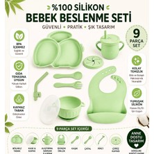 Jojobebek Silikon Beslenme Seti / Yeşil