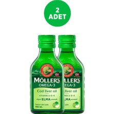 Möller's Balık Yağı Şurubu Elma Aromalı 150 ml 2 Adet