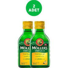 Möller's Omega-3 Cod Liver Oil Limon Aromalı 150 ml