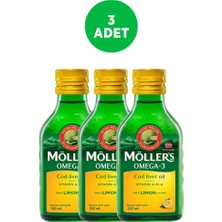 Möller's Möllers Omega-3 Cod Liver Oil Limon Aromalı 150 ml