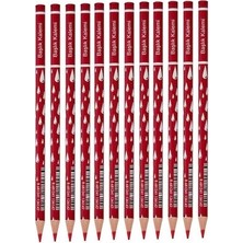 Faber-Castell Kırmızı Damla Desenli Başlık Kalemi 12'li Çocuklar İçin Renkli Kalem Seti