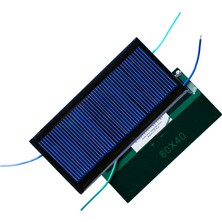 Emin İş Eğitimi Güneş Enerjisi Pili & Paneli 8x4 cm 4.5 Volt 100 mA Verimlilik ile Elektronik Projeler İçin