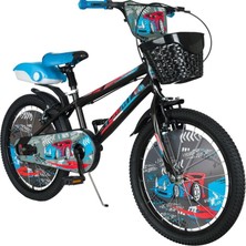 Tommybike 20 Jant Çocuk Bisikleti 6-10 Yaş Erkek Vitesiz Mavi Renkli Lüx Aksesuarlı