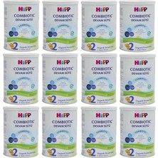 Hipp Organik Combiotic Toz Devam Sütü 350 gr 6-9 Ay Bebekler İçin Sütlü 12 Adet