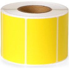 Algo 40x60 Termal Sarı Barkod Etiketi 500'lü Rulo Özellikleri ile Yüksek Yapışkanlık