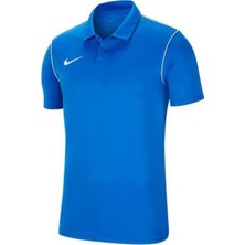 Nike M Nk Dry PARK20 Erkek Polo T-Shirt BV6879-463 Mavi Dri-FIT Kumaş Özellikleri ile Rahat Antrenman