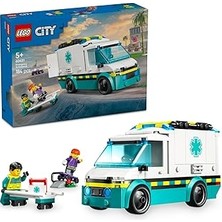 Uravas Store City Acil Yardım Ambulansı 60451 - Model Araç Seven 5 Yaş Üzeri Çocuklar Için Yaratıcı Oyuncak Yapı