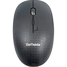 Gomobile Kablosuz Optik Mouse 1200 DPI Ev - Ofis Kullanımı İçin Siyah Renkli Bağlantı