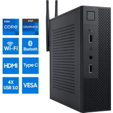 Turbox Mini-61 Intel Core I7 8700 16GB Ram 1tb M.2 Nvme SSD HDMI Type-C Wifi Bluetooth Mini Pc