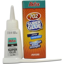 Akfix 702 Süper Japon Yapıştırıcısı 25g Tüm Yüzeylerde Kullanım İçin Yüksek Yapışma Gücü