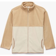 Koton Dik Yaka Uzun Kollu Fermuarlı Polar Sweatshirt