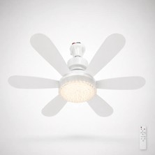 Airlux Elit LED 6 Kanat Kristal Ampul Pervane Tavan Vantilatörü Ultra Sessiz Modern Kumandalı