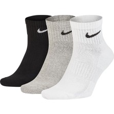 Nike SX7667-964  Everday Cotton Çorap Siyah 42 - 46 Unisex Kullanıma Uygun Yüksek Konfor