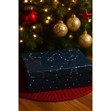 Gıpta 15,5×22,5×8 cm Astroloji Cosmic Temalı Dikdörtgen Lüks Yılbaşı Hediyelik Karton Kutu