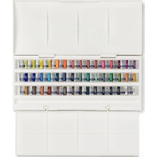 Winsor & Newton Cotman Sulu Boya Stüdyo Set Yarım Tabletli 45 Parça Renkli Boyalar