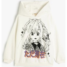 Koton Kız Çocuk Sweatshirt Ekru Kolsuz Bisiklet Yaka Düz Renk 4 - 5 Yaş İçin Rahat Tasarım