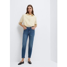 Mavi Star Gold Shape Puslu Koyu Mavi Jean Pantolon 101077-90534