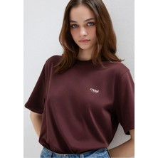 Mavi Mavi Jeans Baskılı Bordo Tişört 1613804-70223