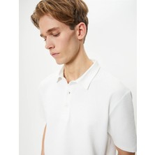 Koton 4SAM10109MK Koton Erkek T-Shirt Ekru