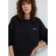 Mavi Mavi Logo Baskılı Siyah Sweatshirt 1S10490-900