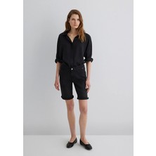 Mavi Alexis Casual Vintage Antrasit Jean Şort 1441524752