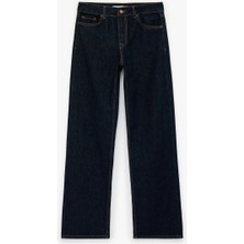 Koton Kadın Jean Pantolon 6SAL40095MD Orta Indigo