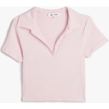 Koton 4SAL10061IK Koton Kadın T-Shirt Pembe