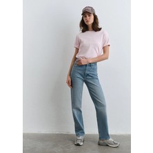 Mavi Sky Kadın Açık Mavi Denim Pantolon Normal Bel 4 Cep ile M1010627-87795 Model