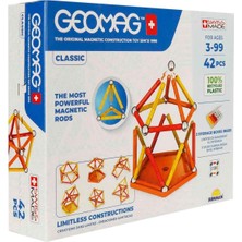 Geomag Sunman renkli manyetik mıknatıslı çubuk lego 42prç